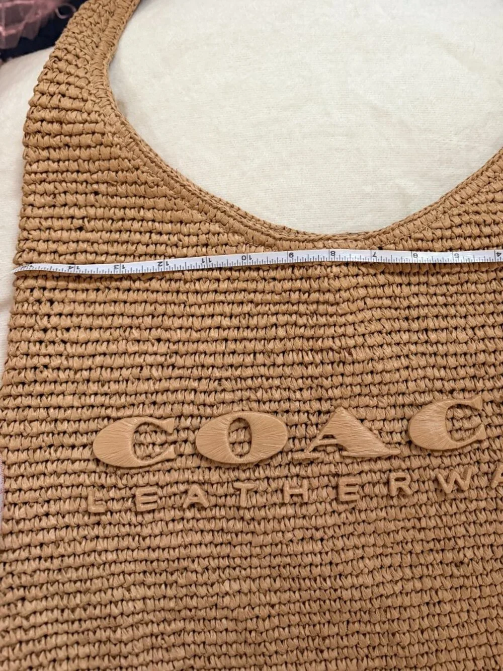 COACH Brooklyn Straw Hobo Bag 39 Shoulder Bag